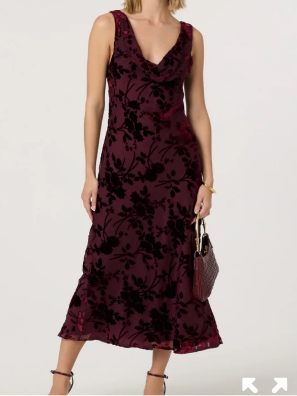 ASTR the Label Floris Burnout Floral Maxi Dress